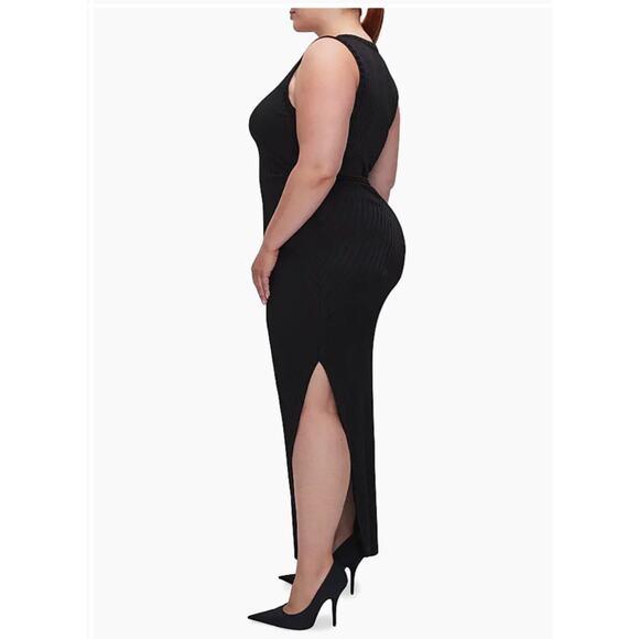 NWT Good American Shine Ribbed Maxi Dress Sz 2XL - Picture 2 of 12